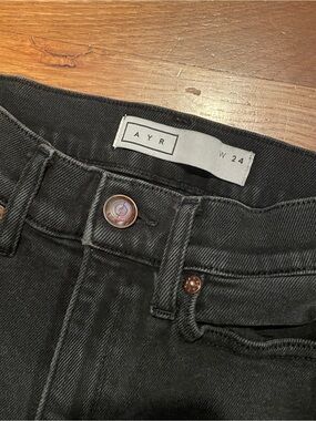 AYR Black High-Rise Jeans 24